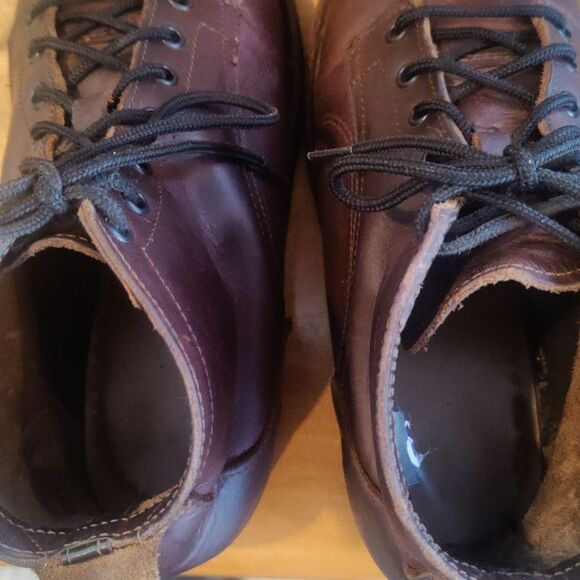 Origin USA brown boots vibram soles size 10 made in Maine main image 4